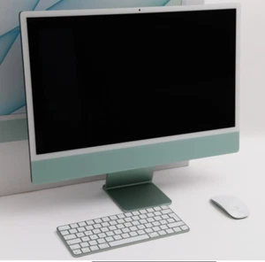 Apple iMac 24" M1 (MJ 2021 8GB RAM 256GB SSD 8C-CPU/8C-GPU) GRÜN - VOM HÄNDLER - Bild 1 von 3