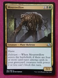 Magic The Gathering ELDRITCH MOON MOURNWILLOW black/green card MTG - Picture 1 of 2
