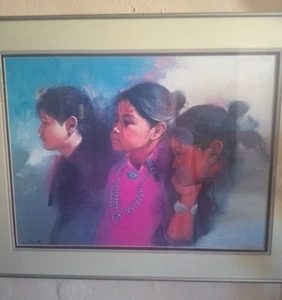 Clifford Beck Generations 1994 23x29” Poster Inmacculate Pic glassglare - Picture 1 of 10