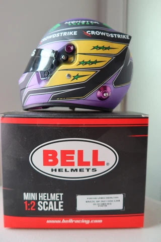 1/2 Scale Bell Lewis Hamilton 2021 Grand Prix Helmet. Brand New. Brazil GP Cover