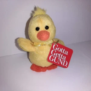 Gotta Getta Gund Mini 3" Duck Chick SPRINGTIME FRIENDS Vintage w/Tag - Picture 1 of 4