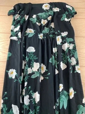 Olivaceous Boho Floral Chiffon Kimono Shawl Beach Cover Up Blouse Shirt Top S - Image 1 of 4