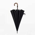 Parachase Big Umbrella Wooden Windproof 16 Ribs Long Handle 120cm Golf Umbrella