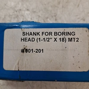 Boring Head Shank 1.1/2" x 18 , Morse Taper 2, - Picture 1 of 5