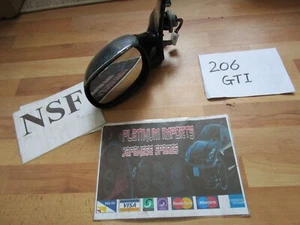 SPECCHIETTO RETROVISORE LATO PASSEGGERO CROMATO PEUGEOT 206 GTI dal 1998 al 2006 - Foto 1 di 14