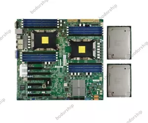 Supermicro X11DPH-i LGA3647 Server Motherboard With 2x Intel Xeon Gold 6138 CPU - Picture 1 of 6