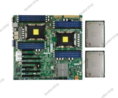 Supermicro X11DPH-i  LGA3647 Server Motherboard With 2x Intel Xeon Gold 6138 CPU - Image 1 of 4