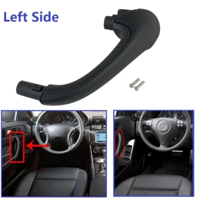 Tirador de puerta interior lateral izquierdo negro para Mercedes-Benz C240 C320 2003-2005 Foto 1 de 4