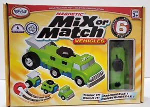 Magnetic Mix or Match Vehicles Builder Set NIB 3+POPULAR PLAYTHINGS - Picture 1 of 5