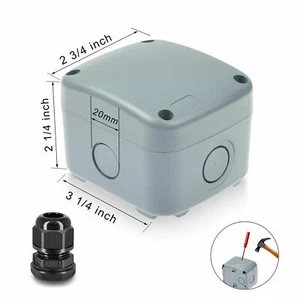Abzweigkasten Abzweigdose Wasserdicht IP66 86x74x62mm ABS Kasten Verteilerdose - Picture 1 of 20