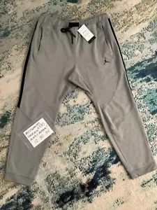 NWT Nike Air Jordan Dri-Fit Sport Gray Fleece Jogger Pants Men's Sz XXL FREESHIP - Picture 1 of 6