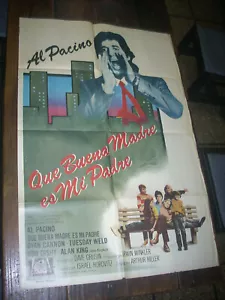 VINTAGE RARO ARGENTINA ORIGINALE POSTER FILM AUTORE! AUTORE! AL PACINO 1982 - Foto 1 di 3