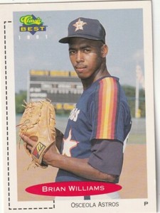 FREE SHIPPING-MINT-1991 Classic Best #14 Brian Williams ASTROS