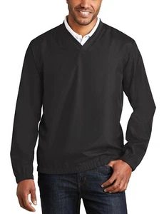 JustBlanks Men's 100% Polyester Zephyr Performance V-Neck Pullover - JBJ342 - Picture 1 of 8