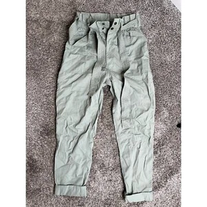 Pantaloni da jogging cargo Abercrombie Fitch con cravatta S vita alta nuovi con etichette - Foto 1 di 6