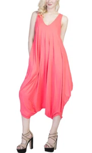 Cool & bequemer ärmelloser Damen-Jumpsu Sommer lässig lockere Passform fließend weites Bein - Bild 1 von 15