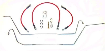 1999-2004 Ford F-150 2WD из нержавеющей стали задний тормозной шланг набор Lightning 6 цветов - Изображение 1 из 4