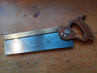 Vintage "TAYLOR BROTHERS - SHEFFIELD" 12" tenon hand saw, 13 TPI
