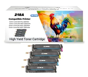 218A W2180A/2181A/2182A/2183A Toner No Chip For HP 218A LaserJet Pro 3201 3301 - Picture 1 of 12