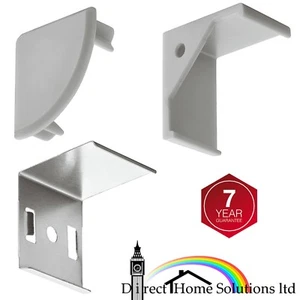 Pair Of Hafele End Cap Or Mounting Bracket For Loox 2195 LED Aluminium Profile - Picture 1 of 6