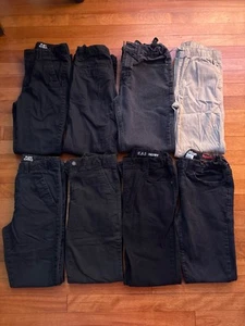 Lots of 8 pairs boy youth size 14 casual pants - Picture 1 of 3