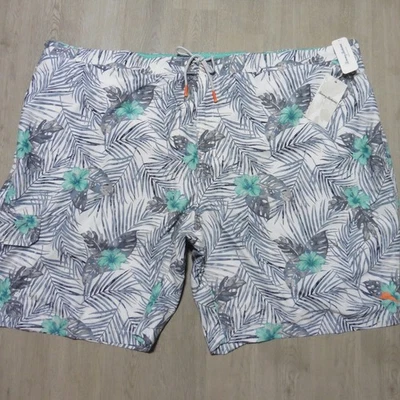TOMMY BAHAMA Hombres 5XLT 5XL PANTALONES CORTOS GRANDES Y ALTOS BAJA HAWAIANOS BAÑADORES CARGA Foto 1 de 4