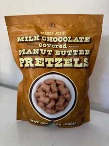 NEU TRADER JOE'S MILCHSCHOKOLADE ÜBERZOGENE ERDNUSSBUTTERBREZELN 12 UNZEN - Bild 1 von 2