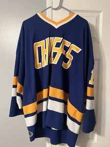 Charelstown Chiefs David Hanson 16 Large Replica Hockey Jersey Slap Shot Movie - Picture 1 of 2