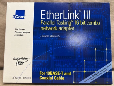3Com Etherlink Ill 16-bit Combo Network Adapter 3C509B-COMBO - Image 1 of 4