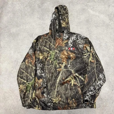 Vintage RealTree Mossy Oak Quarter Zip Jacket with Hood - Image 1 of 4
