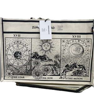 Beige Ivory ZUHAIR MURAD Designer Large Tote Bag Canvas Bags Of Ethics - Picture 1 of 10