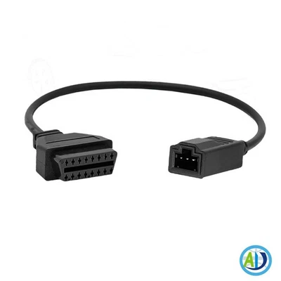 Adaptador convertidor OBD2 para cable lector de códigos de diagnóstico de 3 pines a 16 pines para Honda Foto 1 de 4
