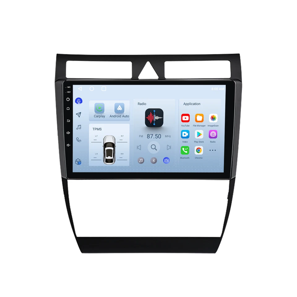 1+32G Android Radio Carplay GPS Navi USB DAB+ Bluetooth Für Audi A6 C5 1997-2004 - Bild 1 von 4