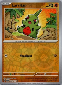 Pokémon Larvitar 047/131 Evoluciones Prismáticas Común Casi Nuevo Holograma Inverso - Imagen 1 de 1