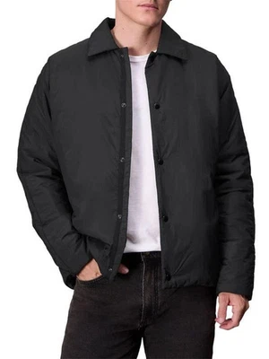RAG & BONE Filled Shirt Jacket Mens Medium Black Henderson Puffer Lightweight - Image 1 of 4