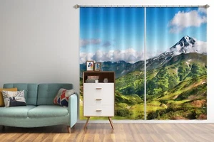 3D Mountain Scenery G2001 Photo Blockout Curtain Fabric Window Honey 2023 - Picture 1 of 7