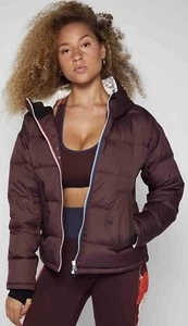 FourLaps Cover Down Filled Jacket Damen Small Fudge Brown Hooded Coat - Bild 1 von 7