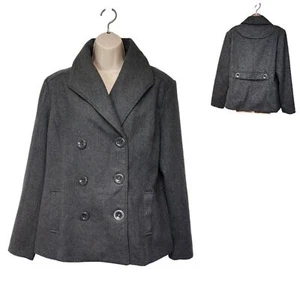 Rampage Jacket Peacoat Gray Womens Junior Medium XL - Picture 1 of 5