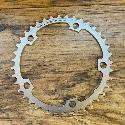 Plato de carretera Race Face 39 dientes 130 BCD 9/10 velocidades plateado NOS Foto 1 de 3