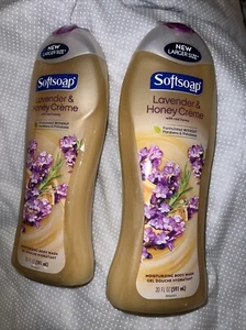 2 Pack Softsoap Moisturizing Body Wash - Lavender & Honey Creme - 20 FL OZ Each - Picture 1 of 4