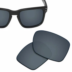 Polarisierte Ersatzgläser für OAKLEY Holbrook Sonnenbrille schwarz titan - Bild 1 von 5