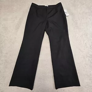 Le Suit Women's Dress Pants Black Striped Size 12P NEW - Picture 1 of 15