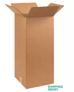 100 ~ 10x10x24" Corrugated Kraft Cardboard Cartons Shipping Packing Box Boxes - Picture 1 of 3