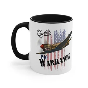 American Warbirds P40 Warhawk Akzent Kaffeebecher, 11 oz - Bild 1 von 17
