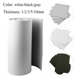 EVA Foam Sheets Handmade DIY Craft Cosplay Model 1~10mm Thick White/ Black/Grey - Picture 1 of 14