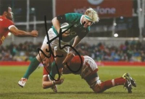 IRLANDA Y LEINSTER RUGBY UNION: FOTO DE ACCIÓN FIRMADA POR JAMES TRACY 6x4 + certificado de autenticidad - Imagen 1 de 1