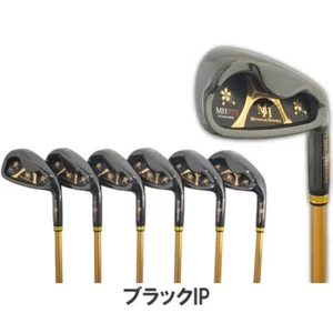 MUTSUMI HONMA Golf IronSet 5-9+PW MH-777 RH Black One Length graphit FLEX R - Picture 1 of 4