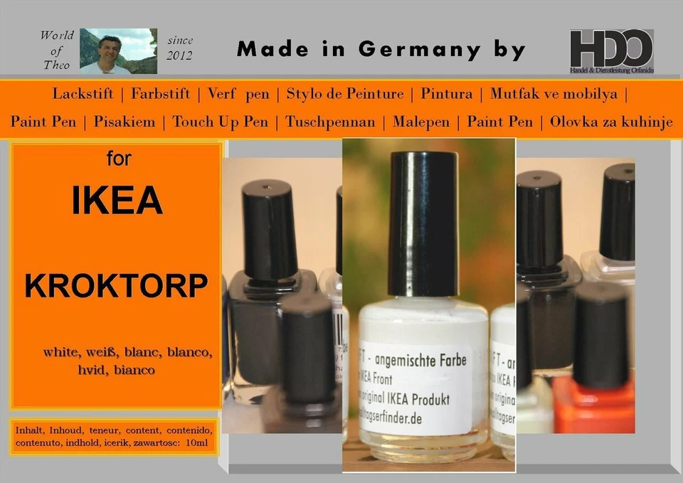 Lackstift, Farbstift für IKEA KROKTORP weiß - Bild 1 von 1