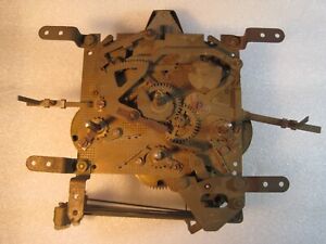 Urgos Chime Clock Movement Parts Repair Running Vintage Old