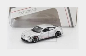 1:87 SCHUCO Porsche Taycan Turbo S 2019 Silver 452677400 - Foto 1 di 2